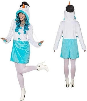 Orlob Karneval Kostüm Schneefrau 'Olafine' blau weiß