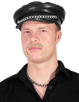 Boland Mütze Rocker Lederoptik schwarz