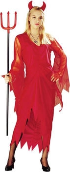 Foxxeo Teufel Kostüm Halloween Kleid