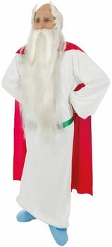 Chaks Asterix Lizenziertes Panoramix-Kostüm CS964197 L 3-teilig weiß