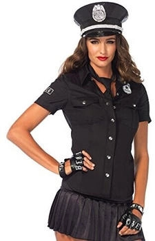 Leg Avenue Police Shirt schwarz
