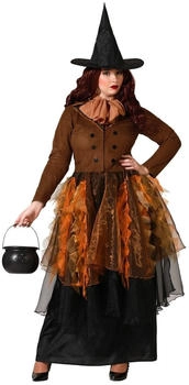 Atosa Hexenkostüm Jacke Kleid braun Luftschleife Jh