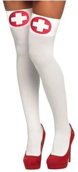 Boland Strümpfe Krankenschwester 02254 100% Nylon rot Kreuz