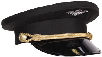 Thetru Collection Piloten-Mütze schwarz gold