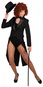 Orlob Karneval Frack schwarz satin 20er Jahre Show