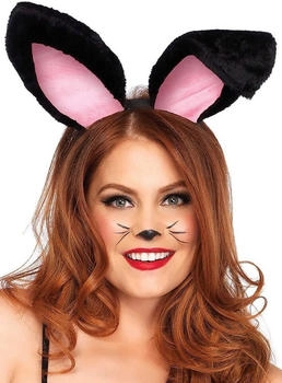 Leg Avenue Plush Bunny Ears Kopfband schwarz