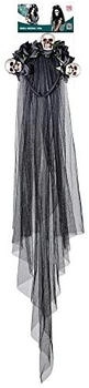 Widmann Party Fashion 68566 Brautschleier Totenkopf schwarze Rosen