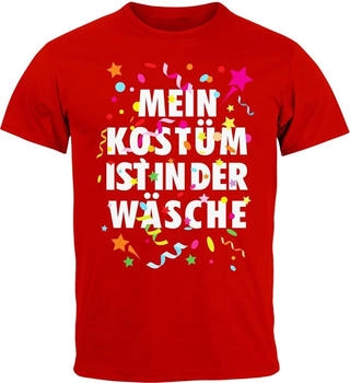 MoonWorks T-Shirt Fasching Karneval Kostüm-Ersatz rot