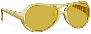 Relaxdays Sonnenbrille gelb getönt Kunststoff
