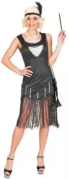 Funny Fashion Kleid Silver Smile schwarz silber