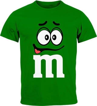 MoonWorks Herren T-Shirt Fasching Aufdruck Gruppen-Kostüm grün
