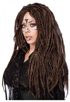 Horror-Shop Hexen-Langhaarperücke Dreadlocks