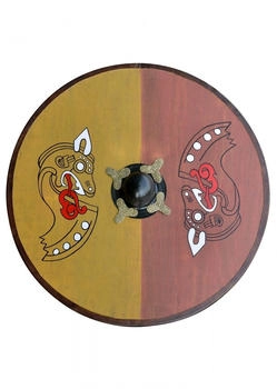 Battle-Merchant Rundschild nordischem Pferdemotiv