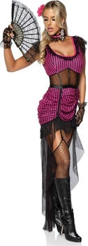 Leg Avenue Saloon Girl Kostüm pink schwarz