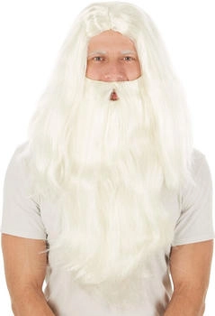 TecTake Weihnachtsmann-Perücke Bart