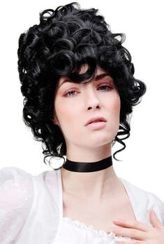 Wig Me Up Perücke Rokoko Barock schwarz GFW1675-1B