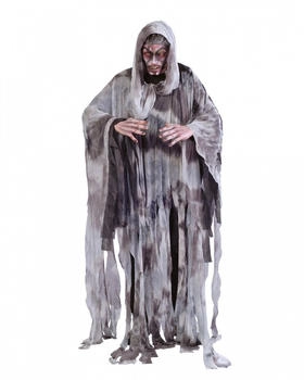 Horror-Shop Geist Kostüm one grau