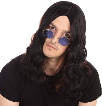Bristol Novelty Ltd Ozzy Osbourne Perücke BW481 schwarz rot