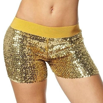 Wilbers Pailletten Hotpants gold