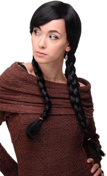Wig Me Up Zöpfe Schulmädchen schwarz 3446
