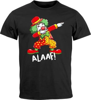 MoonWorks Fasching Karneval Dabbing Clown Kostüm-Ersatz Funshirt schwarz