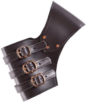 Battle-Merchant Verstellbarer Schwerthalter braun Leder