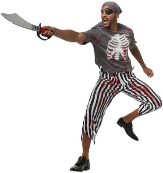 Dress for Fun Zombie Pirat Skelett Geisterschiff Kostüm