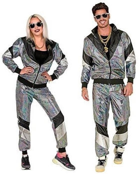 Widmann Kostüm Trainingsanzug Disco 80er Jahre Outfit