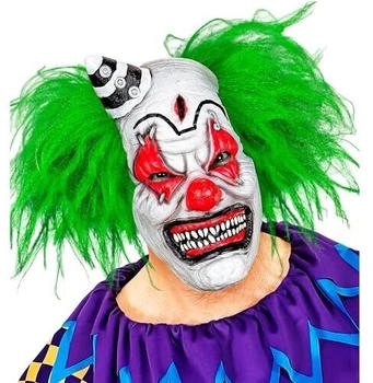 Widmann Party Fashion 00841 Killer Clown Maske Haar und Mini Hut