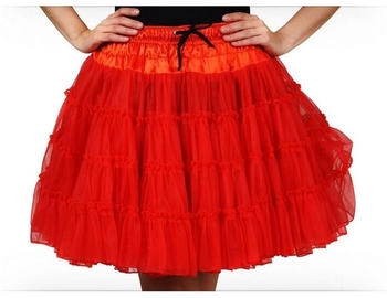 Thetru Collection Petticoat Deluxe rot 3-lagig