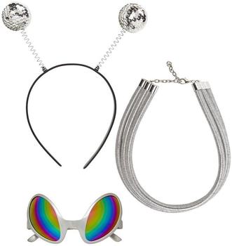 Widmann Party Fashion 68598 Verkleidungsset Alien Antenne Brille Kette Weltall