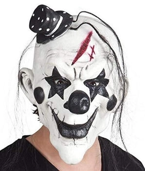 Boland Latex-Maske Psycho Clown Haaren 97507