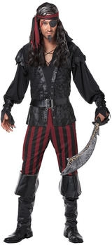 California Costumes Seeräuber Herrenkostüm schwarz rot 225219