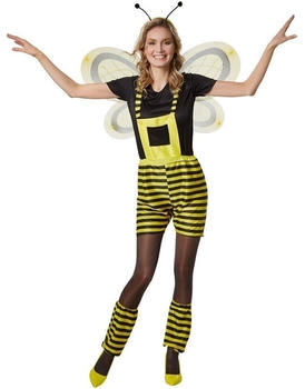 Dress for Fun Kostüm Fleißiges Bienchen schwarz gelb
