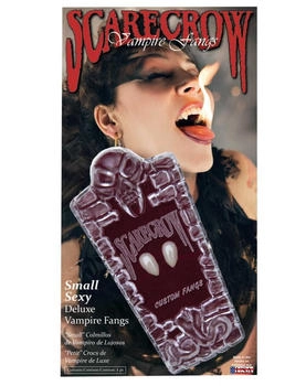 Horror-Shop Vampir Eckzähne Lady Fangs Scarecrow