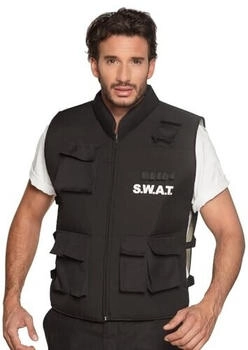 Boland Kostüm Weste SWAT Polizei Kommando SEK Karneval Halloween Fasching Mottoparty Verkleidung Theater