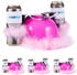 Relaxdays Bierhelm Helm Schlauch Dosen rosa Federn