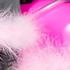 Relaxdays Bierhelm Helm Schlauch Dosen rosa Federn