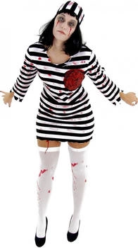 Foxxeo Sträfling Zombie Halloweenkostüm