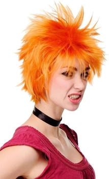 Wig Me Up Cosplay Perücke orange wild kurz H9708-1004