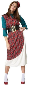 Dress for Fun Karo Kilt Tracht Highländerin Fasching Karneval