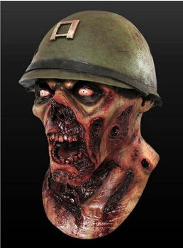 Ghoulish Productions Captain Lester Armee Zombie Kopf Maske