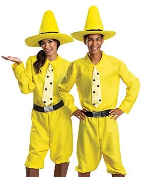 Disguise Curious George Person the Yellow Hat Kostüm