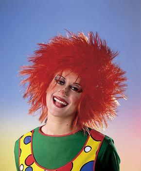 Festartikel Müller Perücke Nina Clown orange
