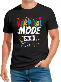 MoonWorks T-Shirt Karneval Fasching Spruch Konfetti Motiv