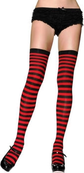 Leg Avenue Striped Strumpfhose schwarz