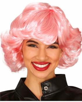 Fiestas Guirca Karneval Perücke pastell rosa