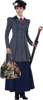 California Costumes Nanny-Kostüm grau