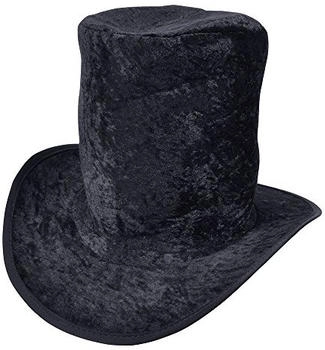 Bristol Novelty Ltd Kostümhüte hoher Zylinder samt schwarz BH339