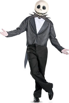 Disguise Nightmare Before Klassisches Kostüm schwarz weiß